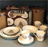 20pc Corelle Holiday Magic Christmas Dinnerware