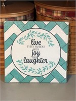 New Live Joy Laughter Glass Cutting Board