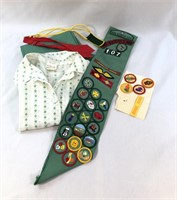 1977’s Wyoming Girl Scout Uniform,Sash,Badges,
