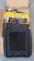 Set of 4 black floor mats