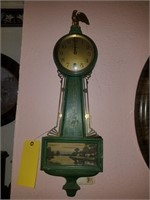 Antique Waterbury 8 Day Banjo Clock