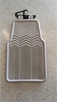 Pair of gray floor mats