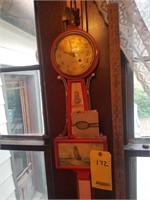 Antique New Haven 8 Day Banjo Clock