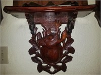 Carved Buck Decorative Shelf