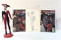 Harley Quinn Comic #1-2000 /#2- 2001 Figure/Sketch
