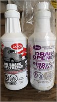 9 bottles air brake anti freeze, 1 drain opener