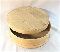 Wood Slat Cheese Box Storage Box Hat Box