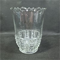 Wide Mouth Glass Vase