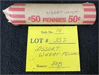 Roll Wheat Pennies-Assorted Years-#1