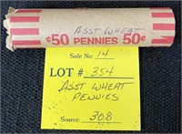 Roll Wheat Pennies-Assorted Years-#3