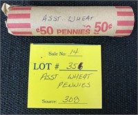 Roll Wheat Pennies-Assorted Years-#5