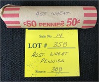 Roll Wheat Pennies-Assorted Years-#7