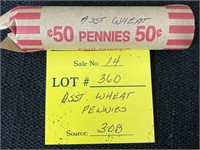 Roll Wheat Pennies-Assorted Years-#9