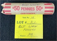 Roll Wheat Pennies-Assorted Years-#11