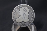 1828 Capped Bust Silver Quarter