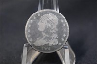 1831 Large Letter Capped Bust Silver Quarter