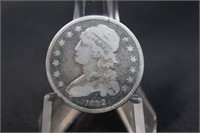 1832 Capped Bust Silver Quarter Rainbow Toning