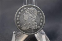 1834 Capped Bust Half Silver Quarter