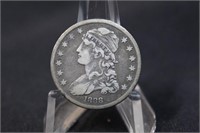 1838 Capped Bust Silver Quarter