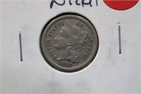 1888 3 Cent Nickel