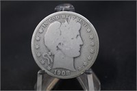 1908-S Barber Silver Half Dollar Key Date