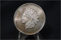 Vintage 1oz .999 Pure Silver Indian Head Coin