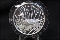1oz Pintail Duck .999 Pure Silver Coin