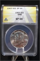 1965 SP66 Kennedy Silver Half Dollar