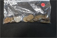 Lot of 50 Unsearched Wheat Cents