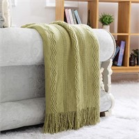 Acrylic Knitted Throw Blanket