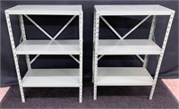 Set of Two Metal Shelves