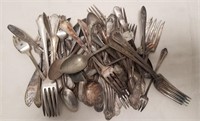 Lot Of Misc Silver Plated Dining Flatware