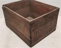 Antique Booth's Distillery Advertiser Wood Box