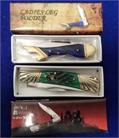 (2) New Old Stock Frost Cutlery Pocket Knife