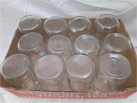 9 Small Mouth Canning Jars plus Others