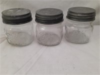 3 Ball Special Wide Mouth Pint Jars. 20, 9, & 16