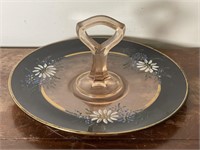Antique handpainted appetizer serving tray