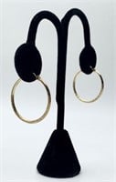 14k Hoop Earrings 1.2g