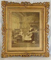 Beautiful Framed Antique Print dated 1897