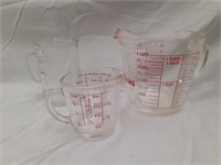 3 Measuring Cups incl. 4 Cup Fire King
