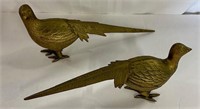 Pair of Brass Pheasants