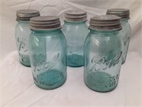 5 Ball Quart Blue Jars