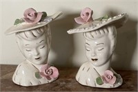 Antique porcelain lady figurines
