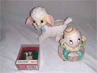 Lamb Planter and Others.  Lamb is 71/4" long