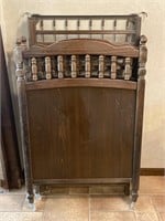 Vintage wooden baby crib