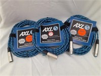 3 AXL Microphone Cables
