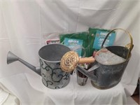 2 Watering Cans and Garden Items
