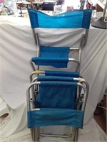4 Lightweight Aluminum Folding Camp Chairs