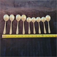 Sterling Silver Stieff Rose Soup Spoons