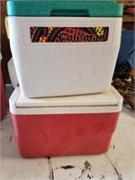 TWO SMALL COOLERS